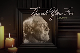 create best memorial and funeral photo slideshow video