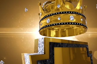 create a 3d animated logo intro video in diamonds