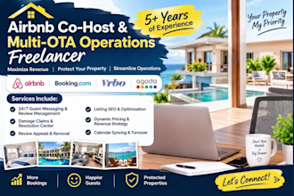 be your airbnb cohost and vacation rental virtual assistant