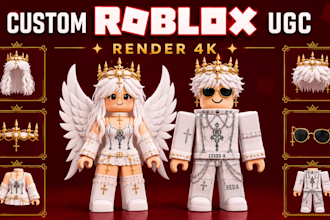 create custom roblox ugc accessories, hairs and outfits