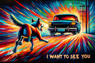 produce a stylized ai generated lyric music video animation