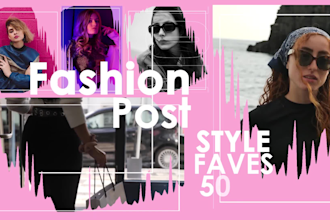 design social media animated post motion video ads