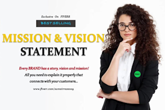 copywrite brand story, about us, vision, mission statement