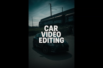 edit car reels and tiktok, trending car videos, automotive video editing