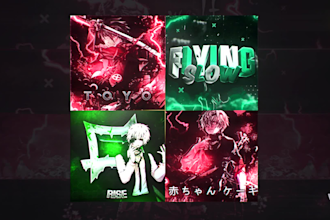 design an anime youtube, discord banner and profile picture