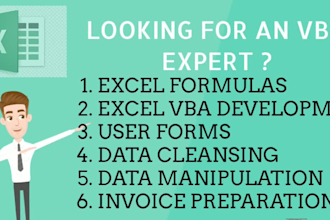 do excel  automation with vba macro programming