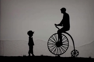 do detailed silhouette animation, quality shadow style, rotoscope chroma keying