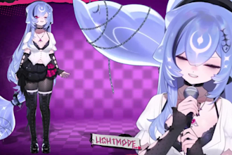 design and rig pro live2d vtuber model for vtube studio