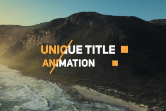 do text or custom title animation and motion graphics