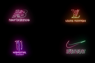 create amazing electric lightning logo intro