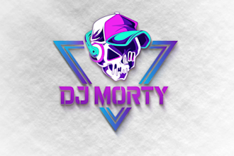 design rock, band, dj, music, typographic, photographic logo