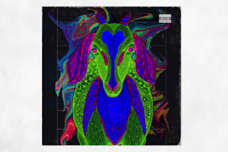 do manipulated music art cover in unique design