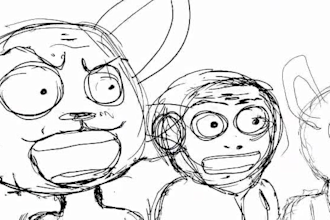 do 2d hand drawn video line art animation pencil sketch art 2d frame by frame