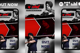 design premium style animated music promo for you ablum single or ep,