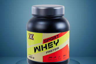 do professional protein supplement label design