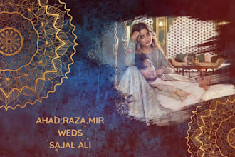 design cinematic wedding invitation video