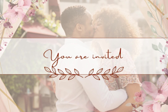 design custom romantic elegant wedding invitations video