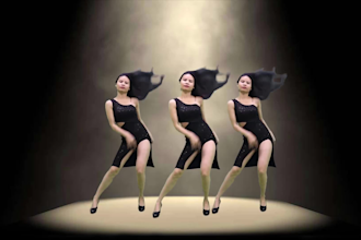 dance to your music with black dress