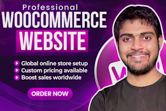 build your woocommerce website and ecommerce store
