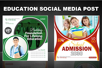 do ad creative for facebook ads and social media post design