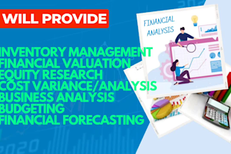 provide financial and ratio analysis, and  projection report