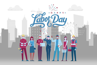 make this labor day greeting animation