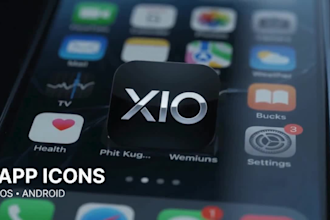 design modern 3d app icon and app logo for ios android
