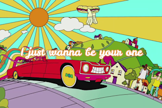 create trippy psychedelic animated lyric music video for you