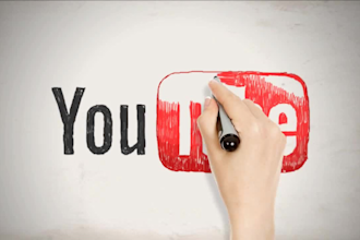 make a speed drawing video animation of your logo