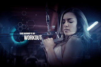 create gym and fitness promo video trailer in 24hrs