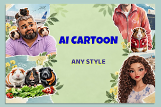create ai cartoon animation pixar style 3d