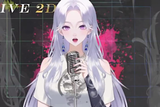 design and rig live2d vtuber model female or male  vtuber rigging vrchat avatar