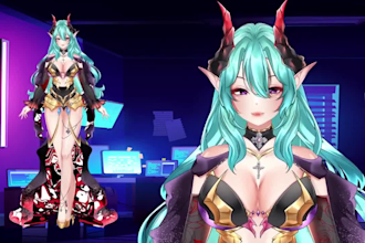 model and rig live2d vtuber model, 2d vtuber model, vtuber rigging