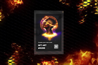 nft card animation video nft trading card video animated nft card unique 3d