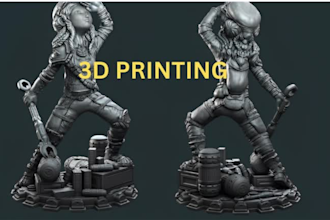 sculpt 3d miniature, 3d model, figurine with resin in zbrush for 3d printing