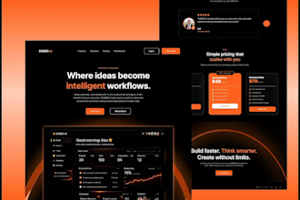 design or redesign modern landing page UI UX in figma