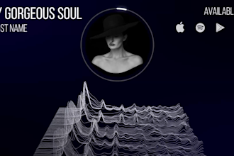 do modern unique music video visualizer with lyrics