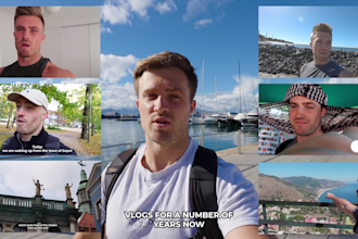 do professional youtube travel vlog video editing