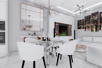 do interior design 3d rendering residential or commercial