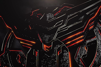 create custom 3d logo animation,intro and reveal