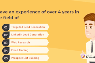 do b2b lead generation and research by linkedin sales navigator