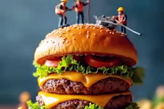 do ai miniature food photography, ai food animation, ai cgi animation, ai art
