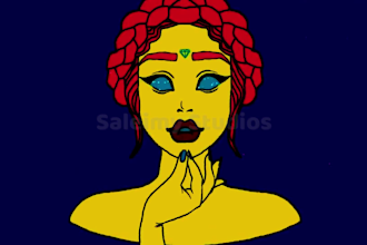 make animated trippy psychedelic visual lyrics music videos for you