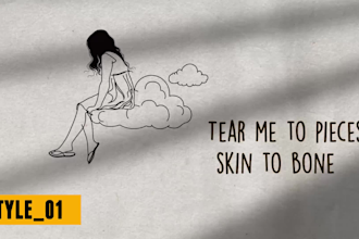 create an animated lyric music video