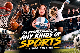 professionally edit football, volleyball and basketball videos