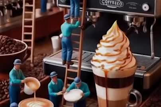 create a miniature feast video, ai food video ai food photography for your brand