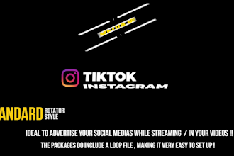design social media animation overlay