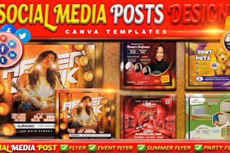 design creative social media post, facebook post, instagram post, ads image