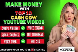 create high retention finance videos and crypto video for youtube channel