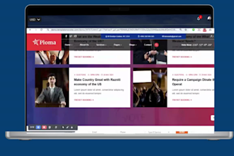 design political website political campaign website for your next election